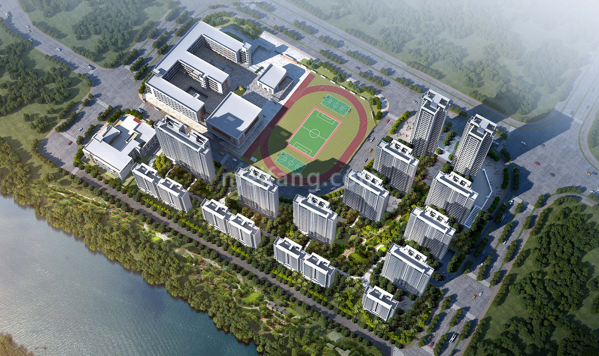 天茂领航湾鸟瞰图