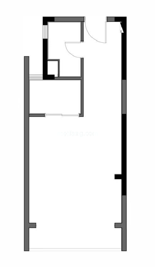 平层 4#B-1户型 建面49㎡