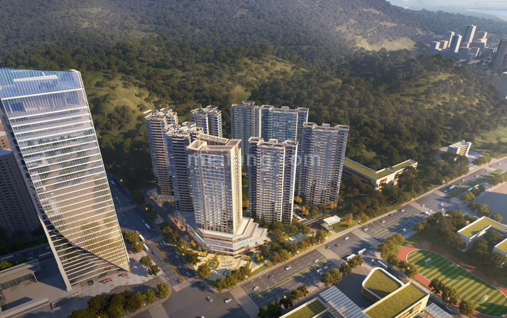 华发琴澳新城银景湾鸟瞰图