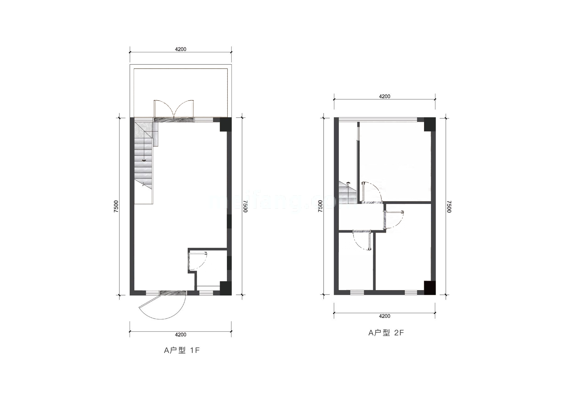 爱上山III自由小镇艺境·A户型建筑面积43-46㎡