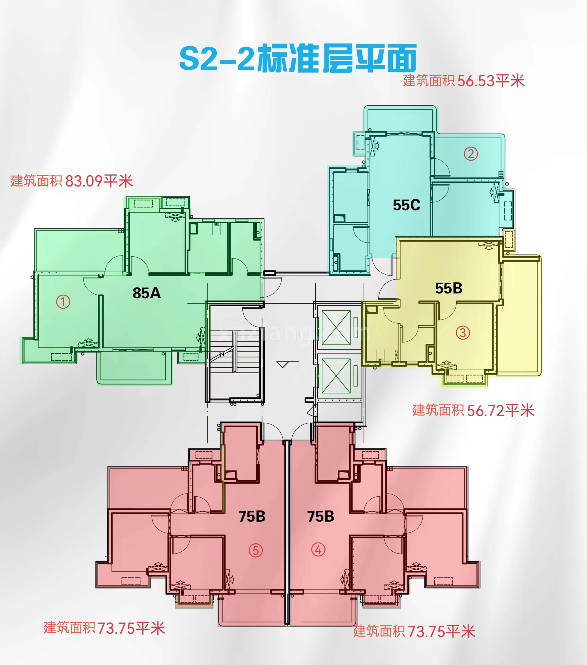 S2-2楼层平面图