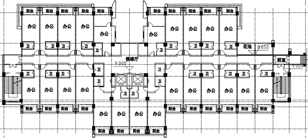 江东椰风海韵二期1#D栋平层图 