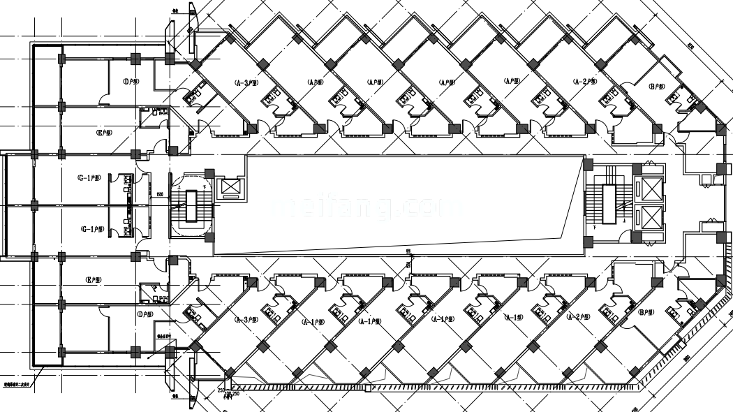 江东椰风海韵二期1#B栋平层图