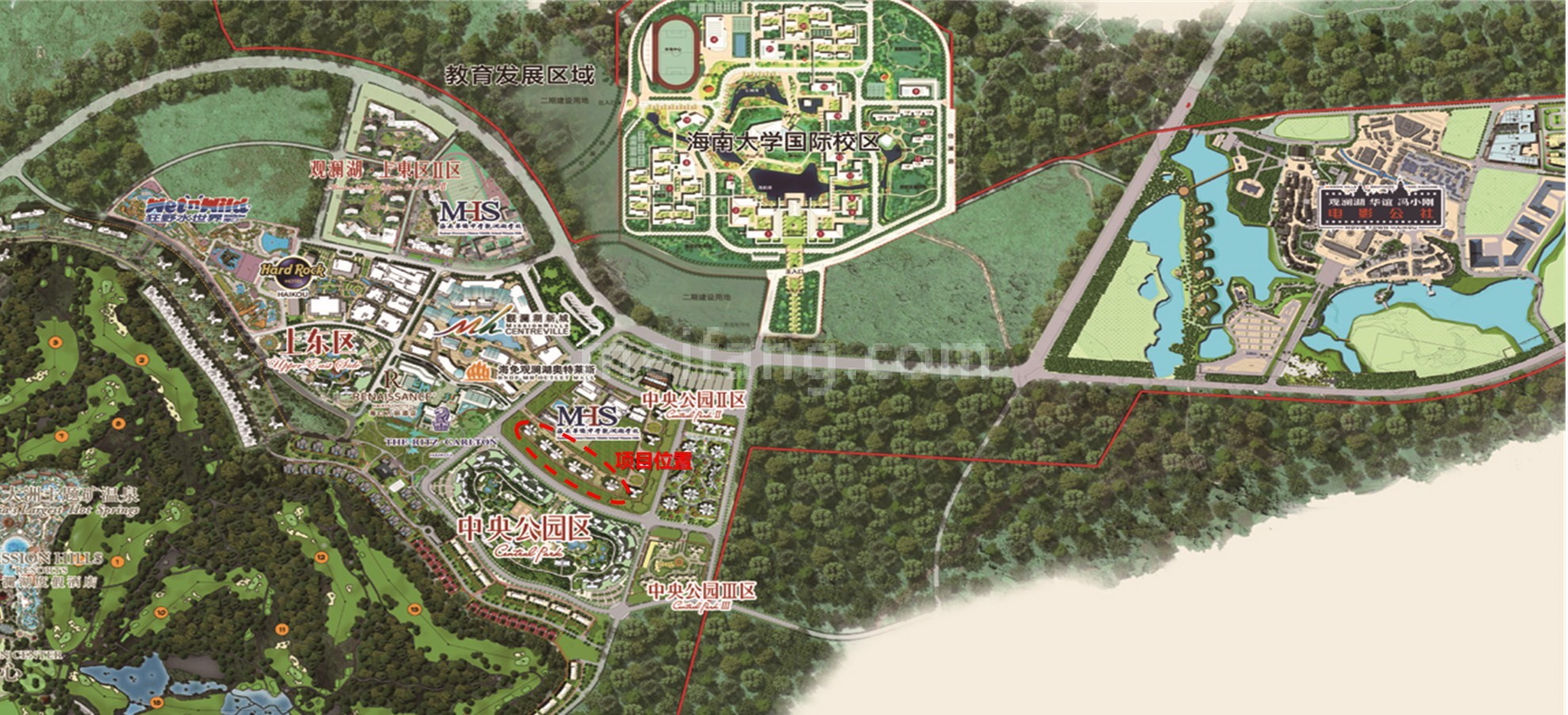 观澜湖中央公园领寓