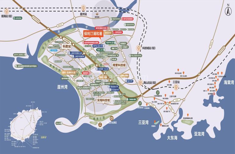 保利汀澜和著区位图