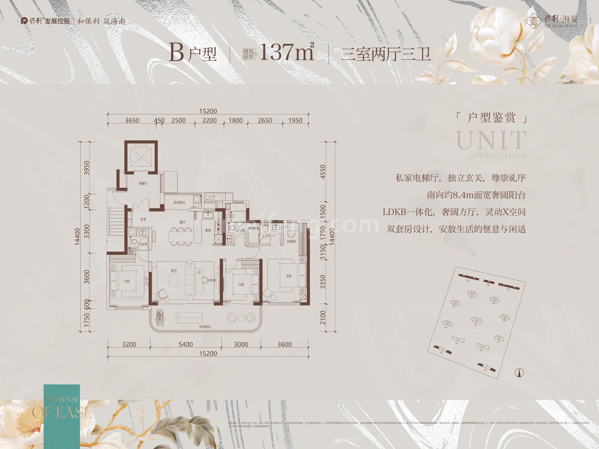 三房两厅三卫