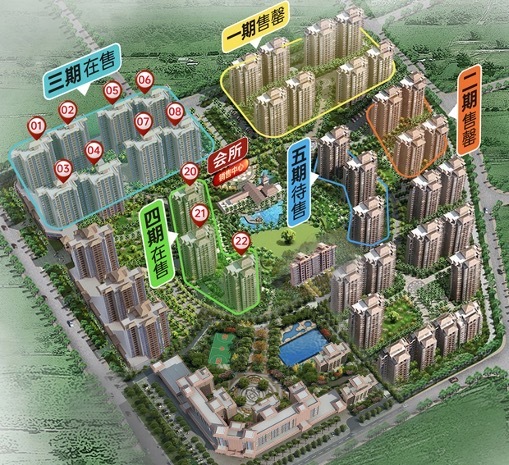 天赐南湾 楼栋规划图