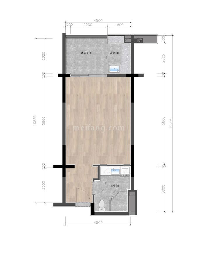 独立商业 一室一厅一卫