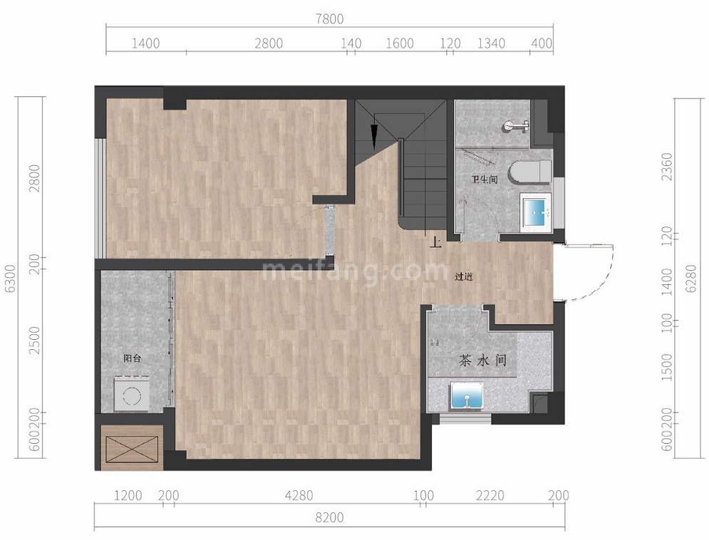 独立商业 一室一厅一卫