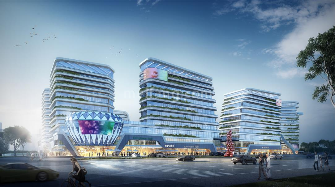 爱琴海&middot;三亚凤凰广场效果图