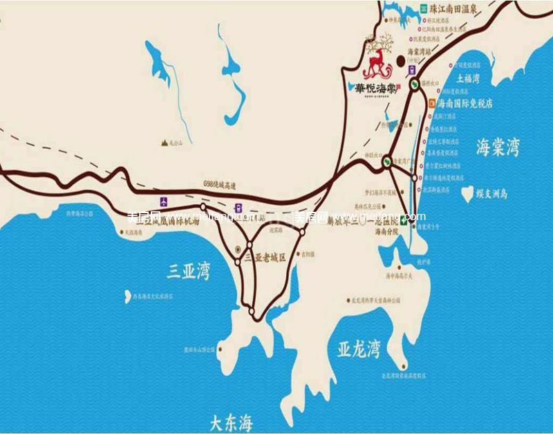 华悦海棠区位交通图