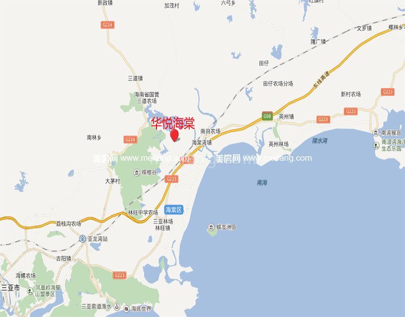 华悦海棠区位图