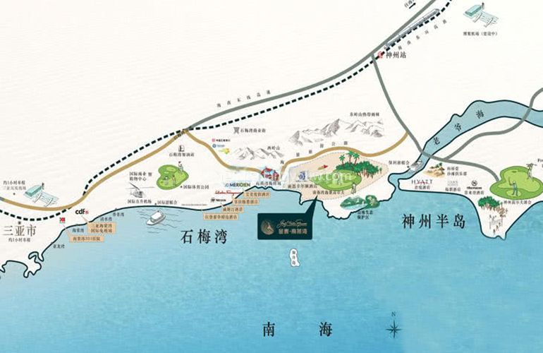 金泰南燕湾区位图